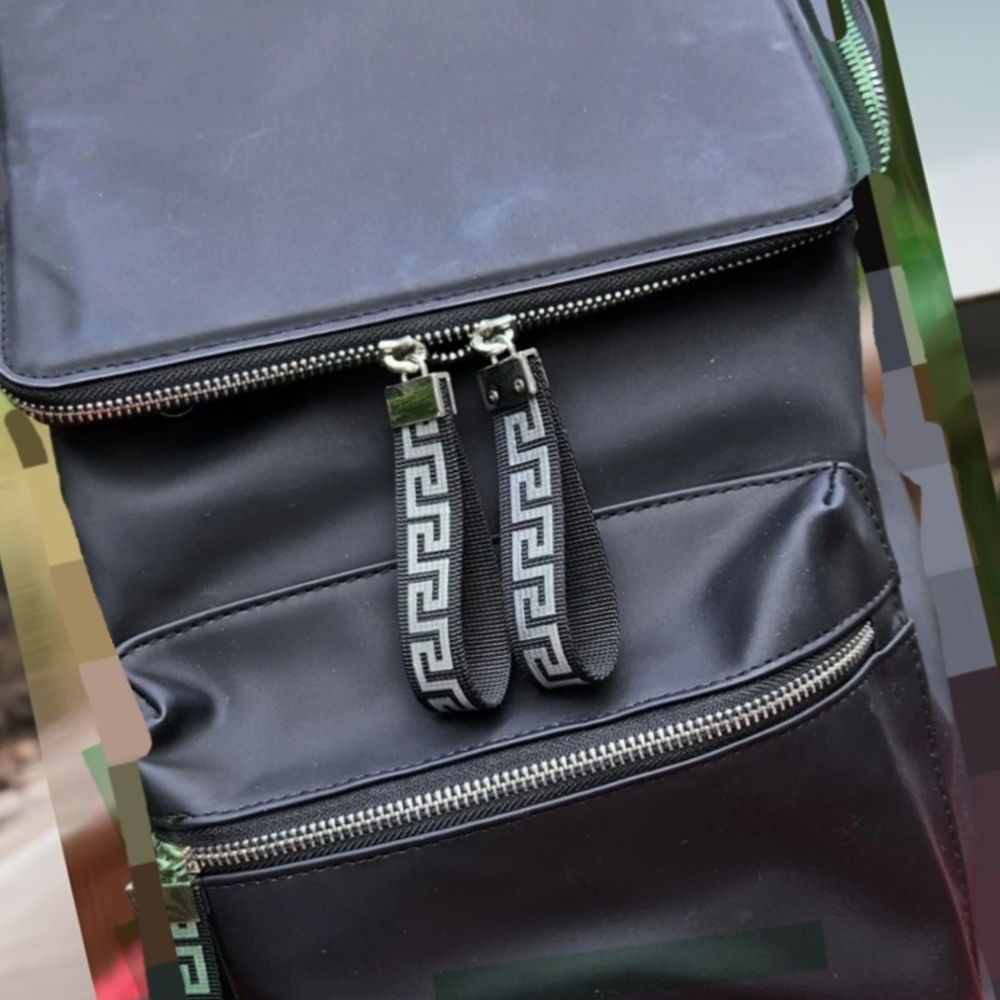 Versace Black Backpack